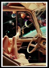 plakat-na-sciane-do-salonu-kosmiczny-relax-retro-samochod-kosmos-40x30-cm