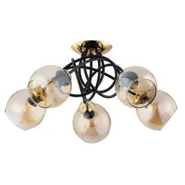 lampa-sufitowa-modena-czarny-zloty-bursztynowy-e27-5x15w-alfa