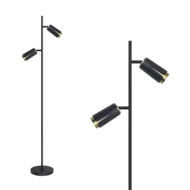 lampa-podlogowa-z-dwoma-reflektorkami-flower-czarno-zlota-1xgu10-milagro