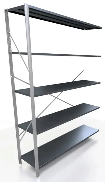 REGAŁ METALOWY PÓŁKOWY MAGAZYNOWY WARSZTATOWY DODAS 200X125X40 DODATKOWY 5P