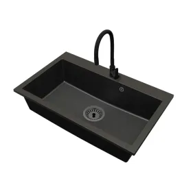 kuchenny-zlewozmywak-granitowy-jednokomorowy-elite-80-bateria-syfon-czarny