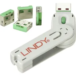 lindy-usb-port-blocker-pack-4-green