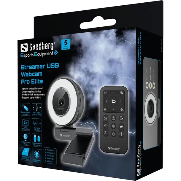 sandberg-streamer-usb-webcam-pro-elite-stan-nowy-waga-z-opakowaniem-0-25-kg