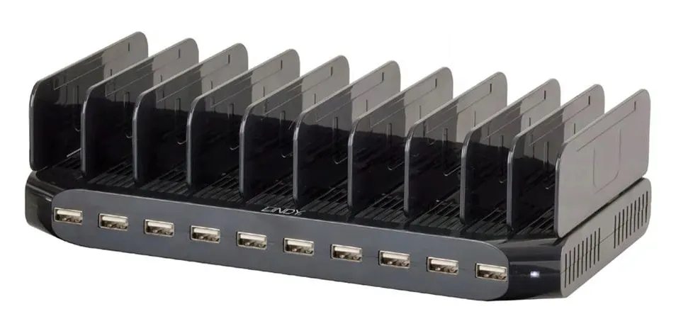 lindy-10-port-usb-charging-station