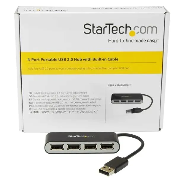 startech-com-4-port-portable-usb-2-0-hub-stan-nowy-waga-z-opakowaniem-0-105-kg