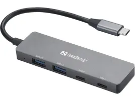 sandberg-usb-c-to-2xusb-a-2xusb-c-hub