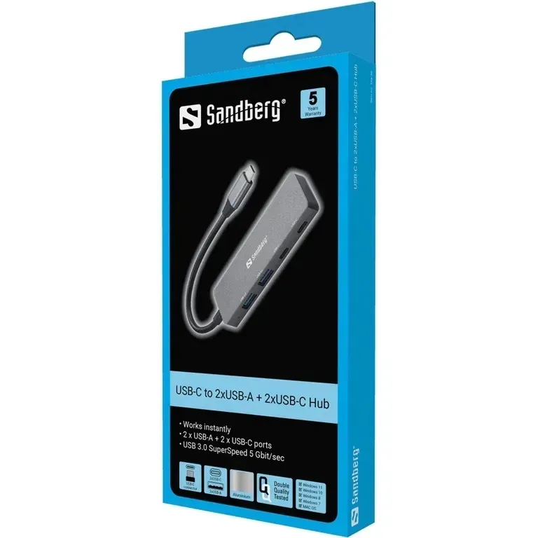 sandberg-usb-c-to-2xusb-a-2xusb-c-hub-stan-nowy