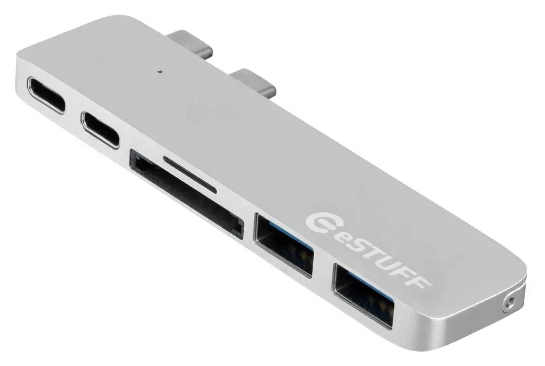 estuff-usb-c-slot-in-hub-pro-silver