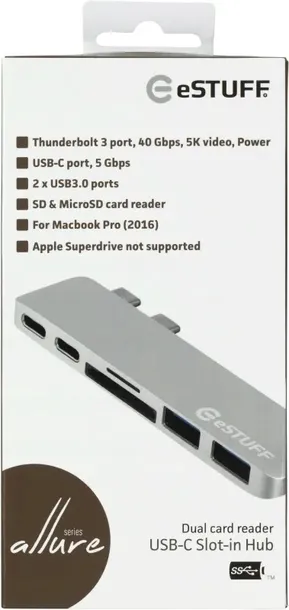 estuff-usb-c-slot-in-hub-pro-silver-liczba-portow-6