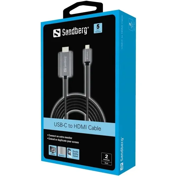 sandberg-usb-c-to-hdmi-kabel-2m-waga-z-opakowaniem-0-15-kg