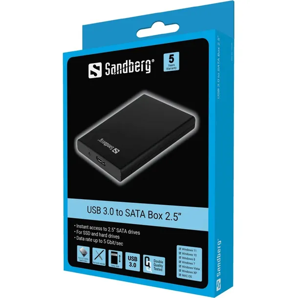sandberg-usb-3-0-to-sata-box-2-5-stan-nowy-waga-z-opakowaniem-0-15-kg