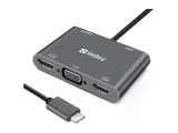 sandberg-usb-c-dock-2xhdmi-1xvga-usb-pd-stan-nowy-kod-producenta-136-35