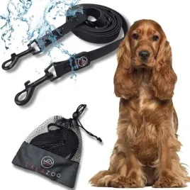 smycz-regulowana-treningowa-przepinana-linka-wodoodporna-pvc-5m-czarny