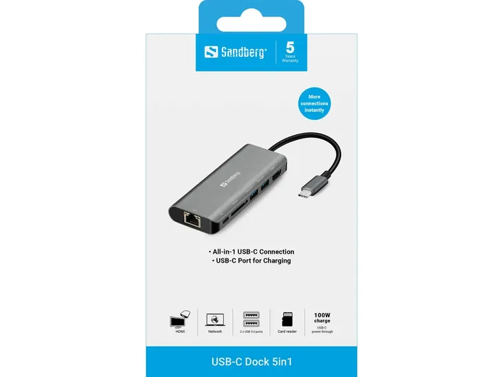sandberg-usb-c-dock-hdmi-lan-sd-usb100w-stan-nowy-kod-producenta-136-18