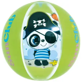 pilka-plazowa-dmuchana-dla-dzieci-panda-40cm-zielona