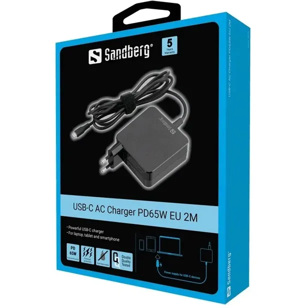 sandberg-usb-c-ac-charger-pd65w-eu-2m-model-135-79