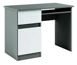 055094-biurko-1d1s-100cm-antracyt-szary-bialy-kolory