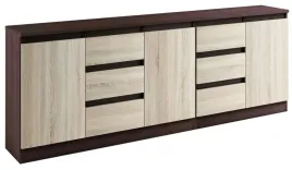 048043-komoda-zestaw-2-1d3s-190cm-wenge-sonoma-kolory
