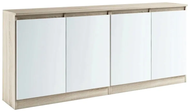 029022 KOMODA/ZESTAW 4d / 200cm - SONOMA / BIAŁY # KOLORY