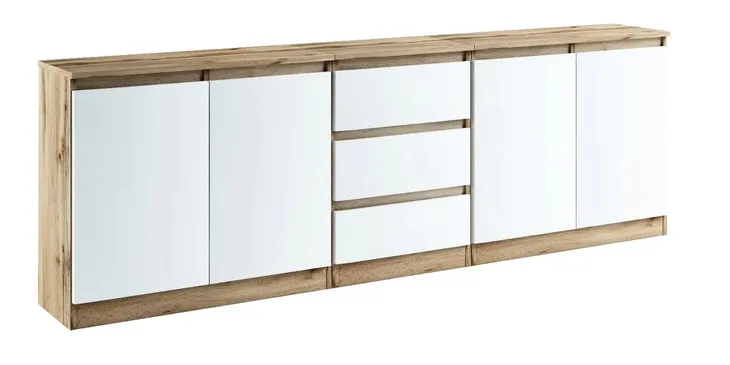 059066 KOMODA / ZESTAW 4d3s/256cm - WOTAN / BIAŁY # KOLORY