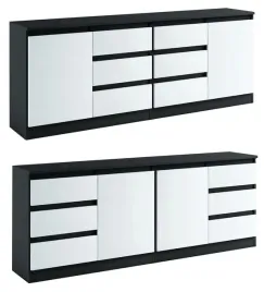 028052-komoda-zestaw-2d6s-200cm-czarno-bialy-kolory