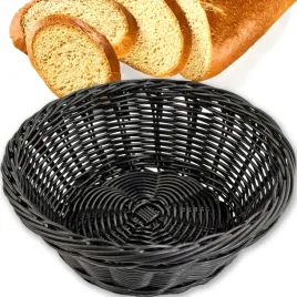 koszyk-gastronoczminy-okragly-na-pieczywo-owoce-polirattan-czarny-20-cm