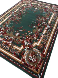 dywan-300x400-3x4-alfa-belgijski-klasyczny-w-kwiaty-zielony-ciemny