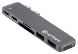 estuff-usb-c-slot-in-hub-pro-grey
