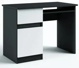 055052-biurko-1d1s-100cm-czarno-bialy-kolory