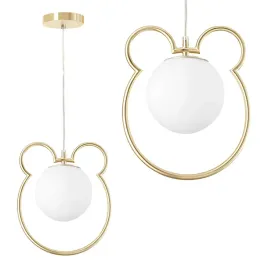 lampa-sufitowa-do-pokoju-dzieciecego-wiszaca-mis-zloty-biala-kula-toolight