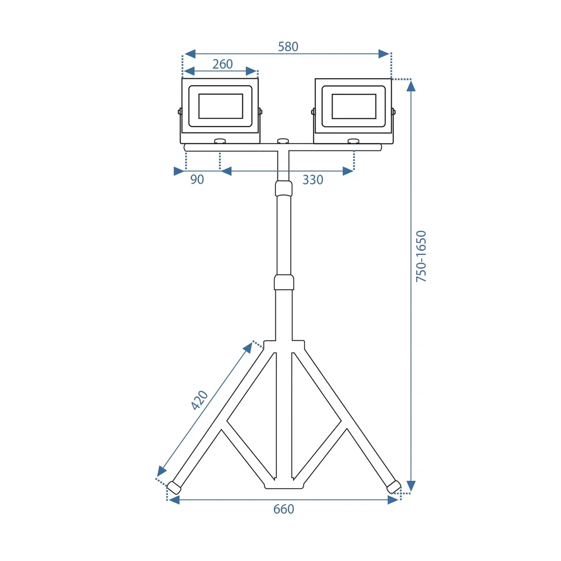 halogen-na-statywie-rsl006-2x100n-stan-nowy