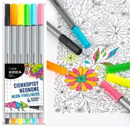 kidea-cienkopisy-neonowe-6-kolorow