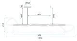 lampa-app855-cp-long-chrome-dlugosc-wysokosc-120-cm