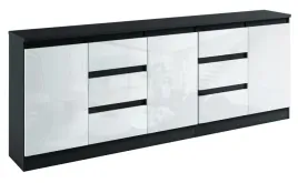 048064-komoda-zestaw-2-1d3s-190cm-czarny-polysk-kolory