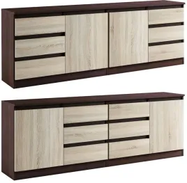 028043-komoda-zestaw-2d6s-200cm-wenge-sonoma-kolory