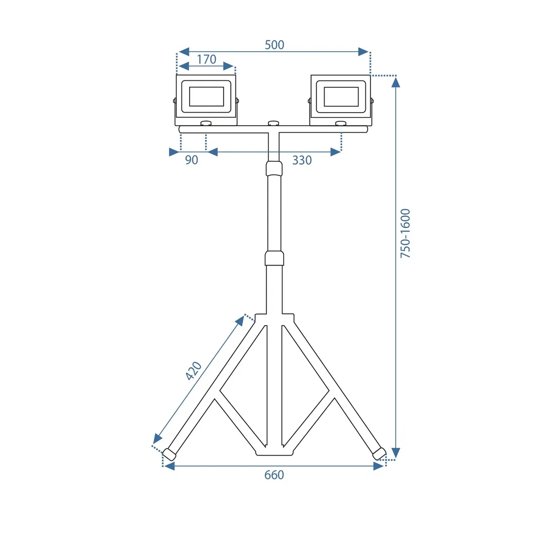 halogen-na-statywie-rsl005-2x50n-stan-nowy