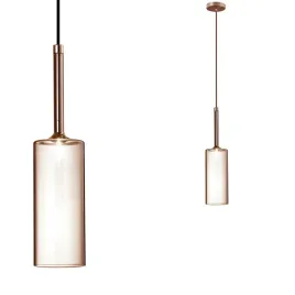 lampa-sufitowa-wiszaca-szklana-pojedyncza-transparentna-pomaranczowa-g4