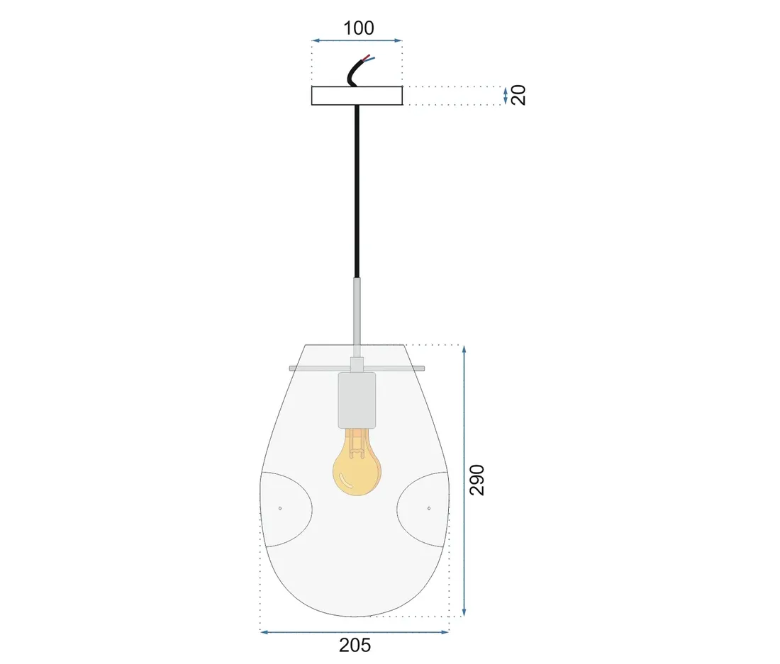 lampa-app328-1cp-amber