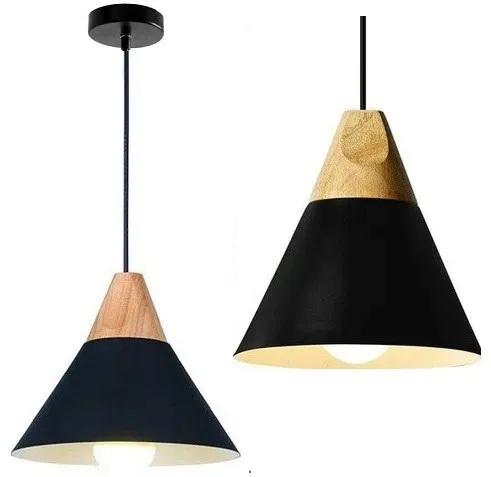 lampa-wiszaca-sufitowa-czarna-pojedyncza-metalowa-drewniana-loft-scandi-b-ksztalt-stozkowy