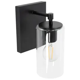 lampa-scienna-kinkiet-czarny-przezroczysty-klosz