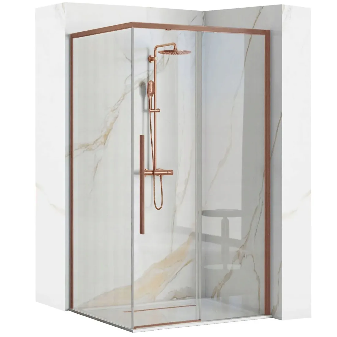 kabina-solar-brush-copper-90x90-stan-nowy
