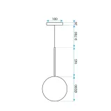 lampa-app1684-1cp-20cm-chrome-dlugosc-wysokosc-16-5-cm