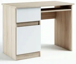 055022-biurko-1d1s-100cm-sonoma-bialy-kolory