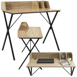 lamelowe-biurko-linea-organizer-90cm-dab-mlodziezowe-nowoczesne-komputerowe