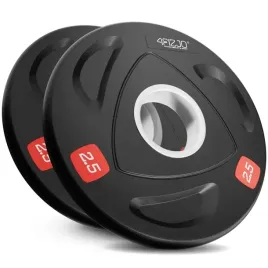 obciazenie-olimpijskie-gumowane-powlekane-talerze-do-sztangi-gryf-2x25-kg