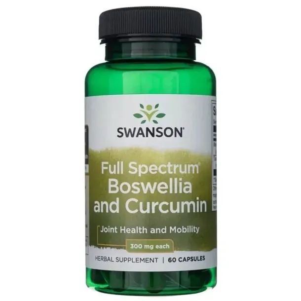 Swanson BOSWELLIA & CURCUMIN 60 kaps. Kurkuma