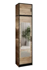 szafa-jednodrzwiowa-z-lustrem-dior-54-dab-craft-zloty-1d-z-nadstawka