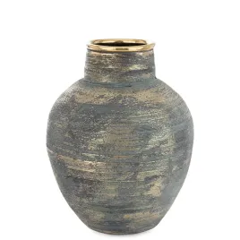 wazon-zloty-flakon-przecierany-oslonka-dekoracja-stylowa-ceramiczny