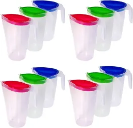 12-x-dzbanek-na-napoje-sok-wode-z-pokrywka-17l-home-line-zestaw-lejek