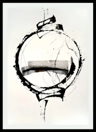 plakat-na-sciane-do-salonu-malowane-abstrakcyjne-kolo-modern-100x70-cm